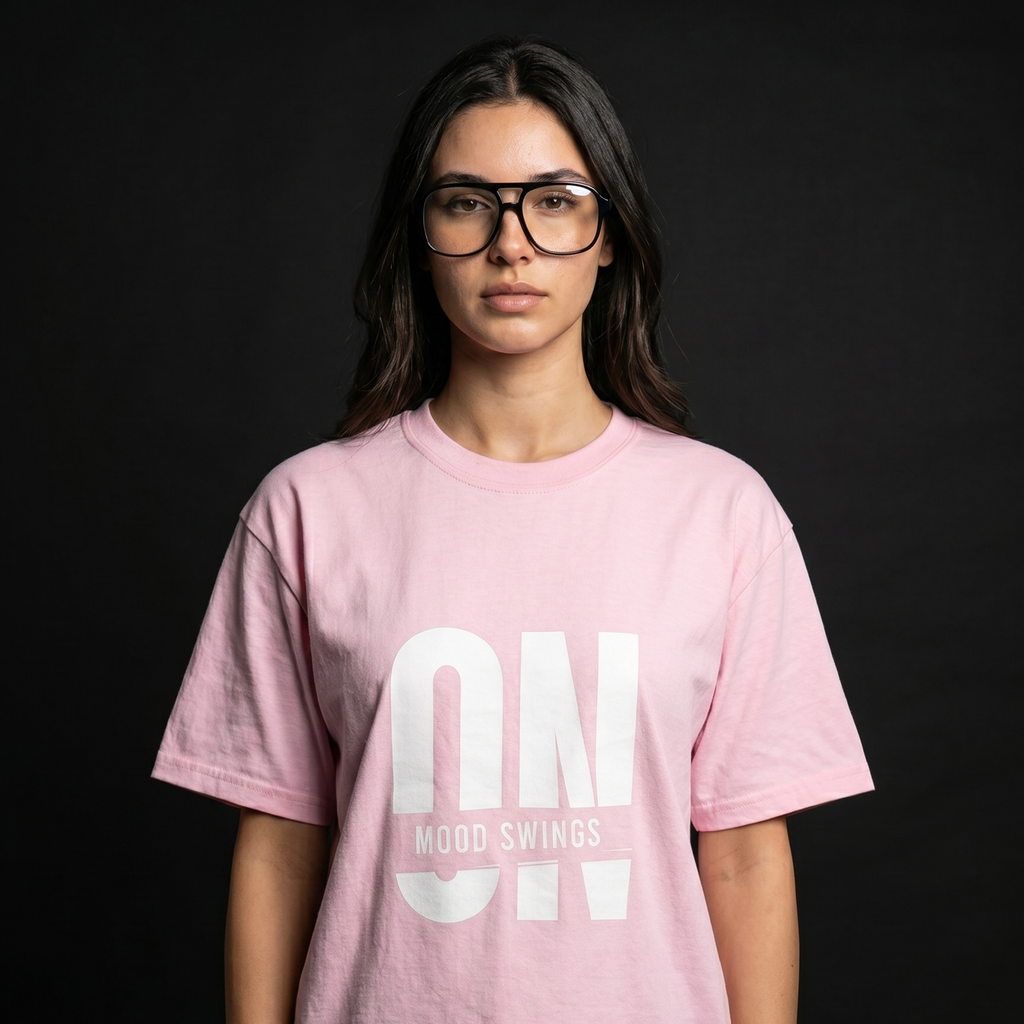 [Light Pink] Mood Swings ON tee gallery image 1 - MNDFRME