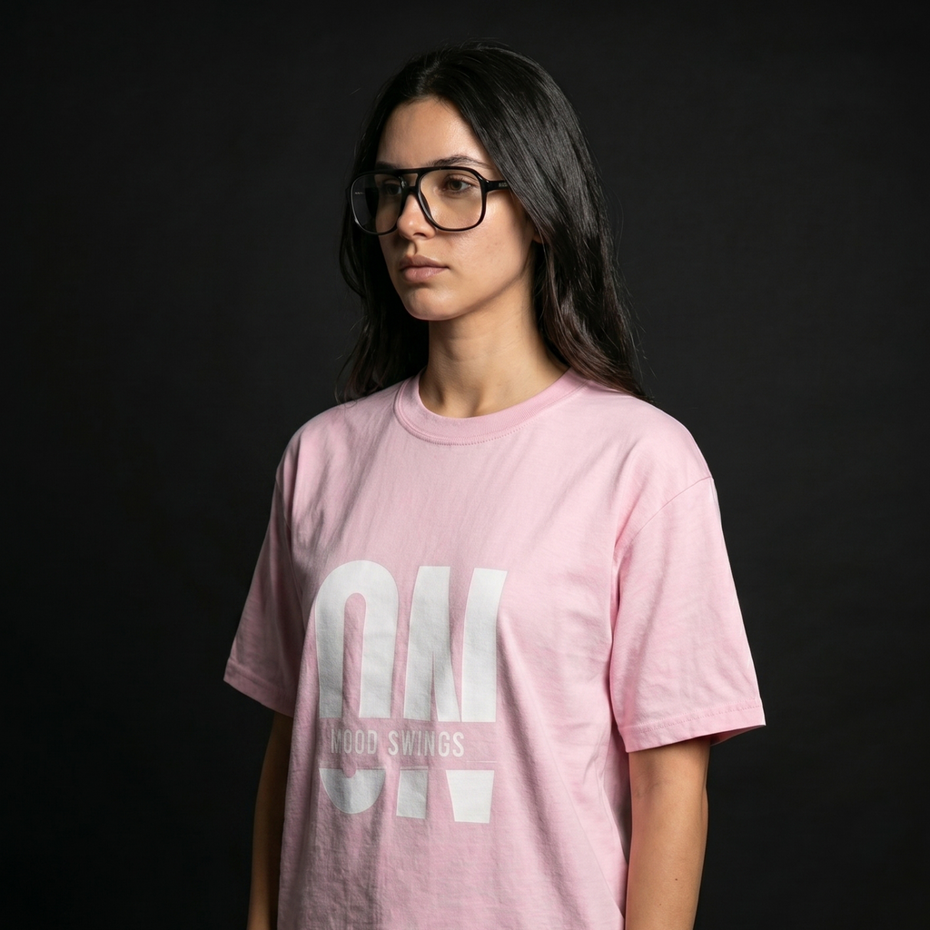 [Light Pink] Mood Swings ON tee gallery image 2 - MNDFRME