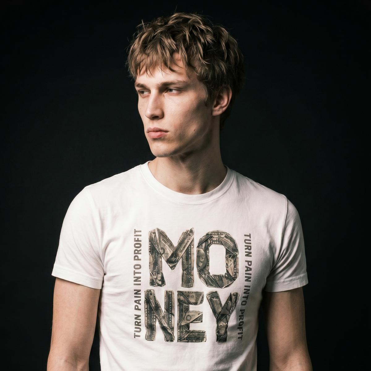 [White] Turn Pain Into Profit tee gallery image 2 - MNDFRME