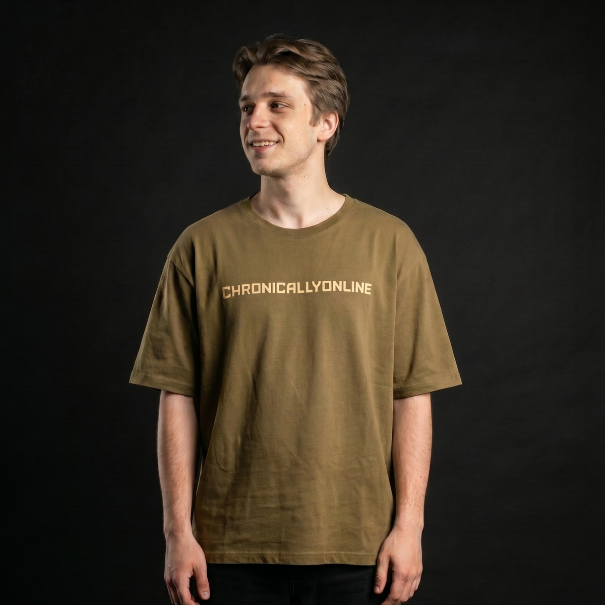 [Military Green] Chronically Online tee gallery image 3 - MNDFRME