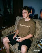[Military Green] Chronically Online tee hero image - MNDFRME