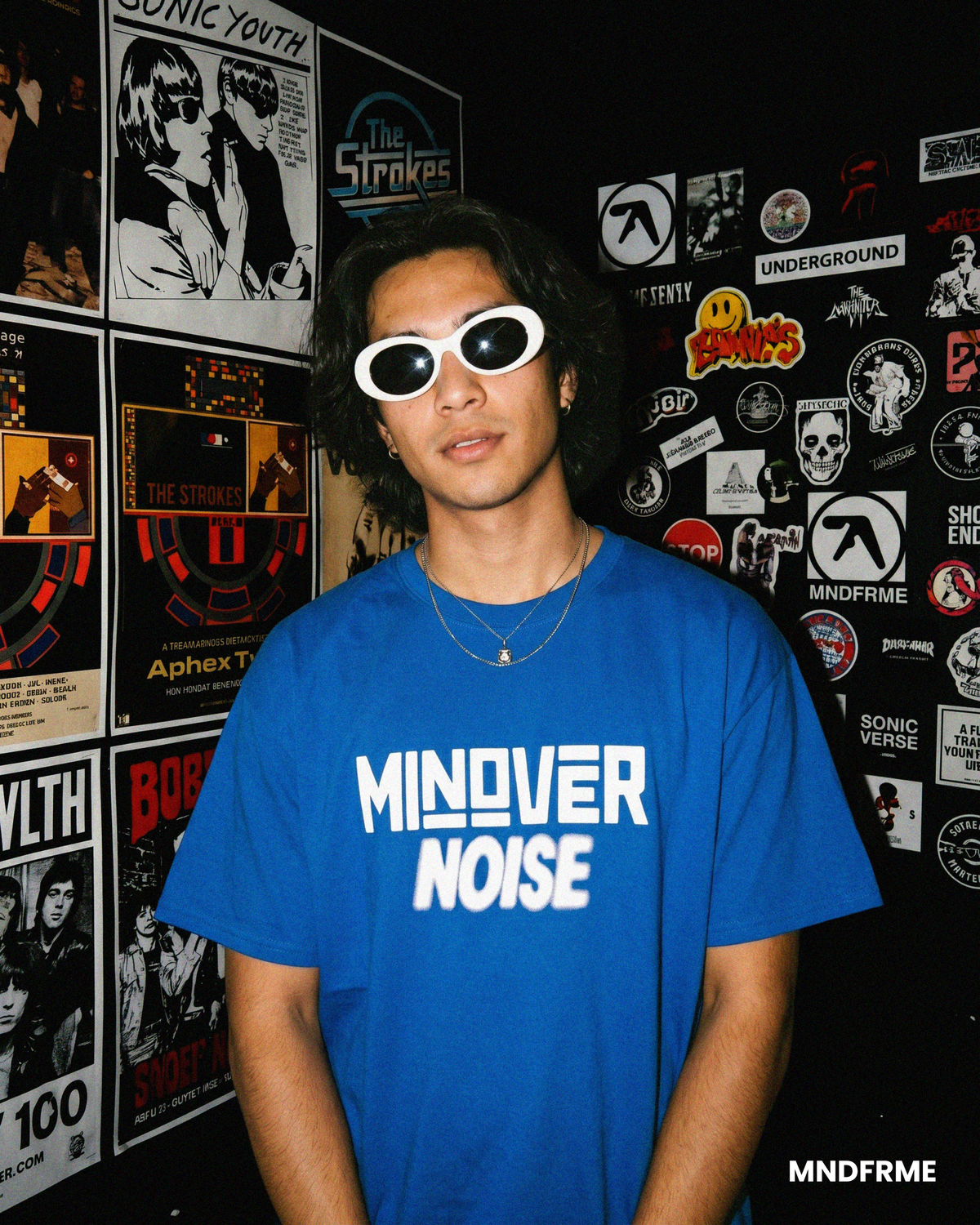 [Royal] Mind Over Noise tee hero image - MNDFRME