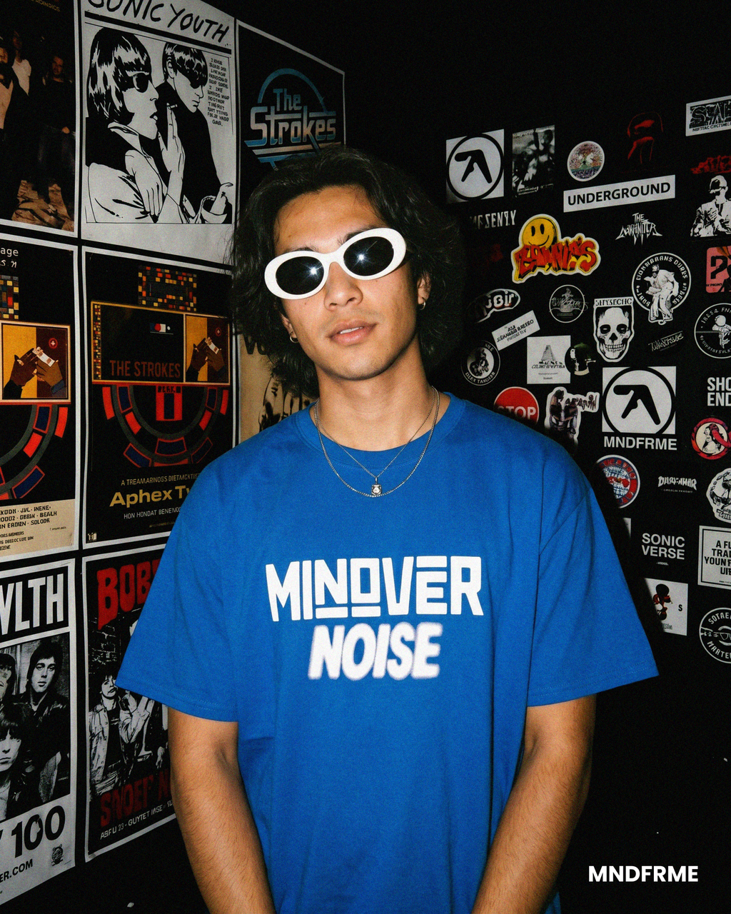 [Royal] Mind Over Noise tee hero image - MNDFRME